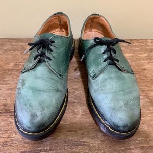 Dr. Martens smooth leather Oxford : Green. vintage UK6 US-Woman8
